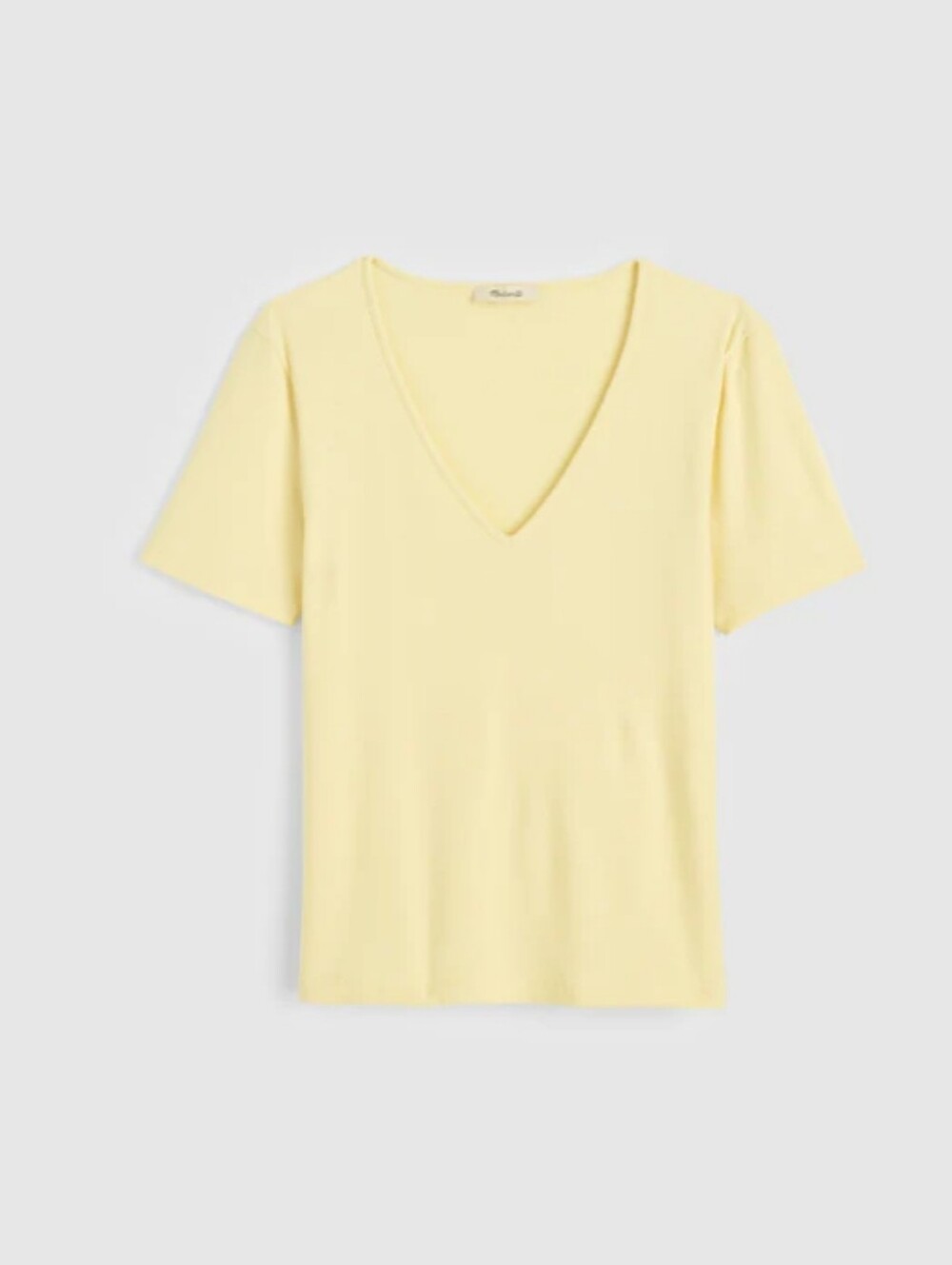 Madewell The 9-9 V-Neck Tee in LuxeRib